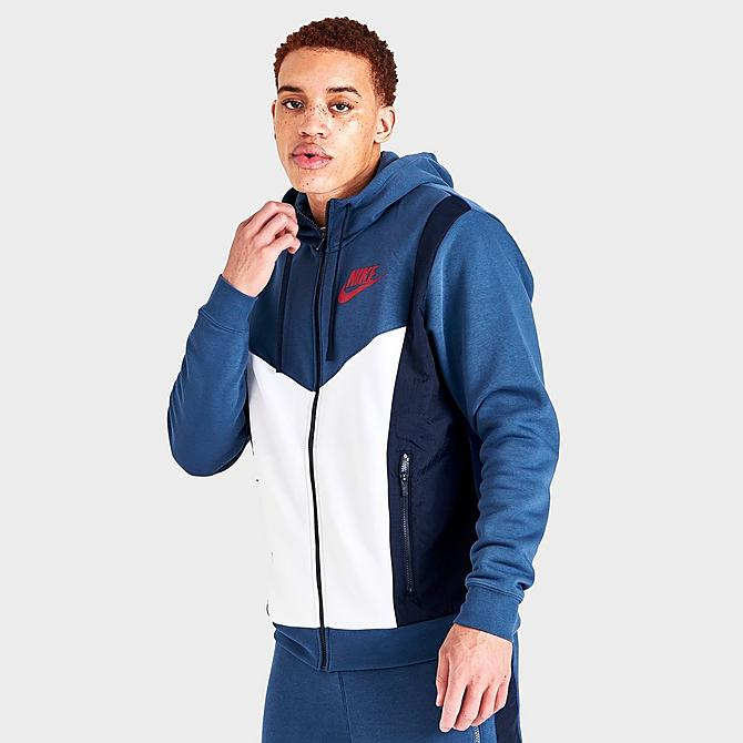 Nike hybrid full zip fleece hoodie hot sale